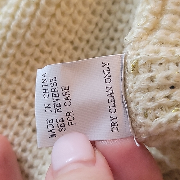 NWT Criss Cross Glitter Detail Wrap Sweater - Picture 9 of 11